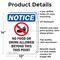 Signmission No Food Or Drink Allowed, 10 in W x Rectangle, Aluminum OS-2PACK-NS-A-1014-V-14584 - alternate 6